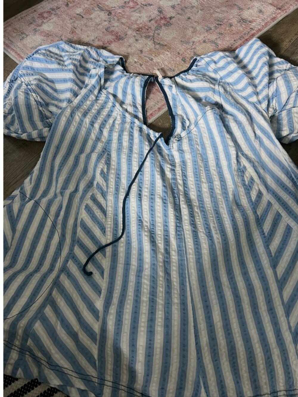 Free People Bop Around Romper in Oxford Combo Size XS - Picture 6 of 14